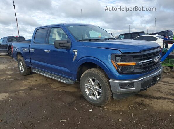 1FTFW3L53RKF44172 2024 FORD F150 Blue Przód prawy
