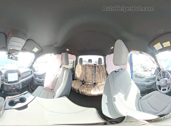 1FTFW3L53RKF44172 2024 FORD F150 Blue Widok naklejki z numerem VIN