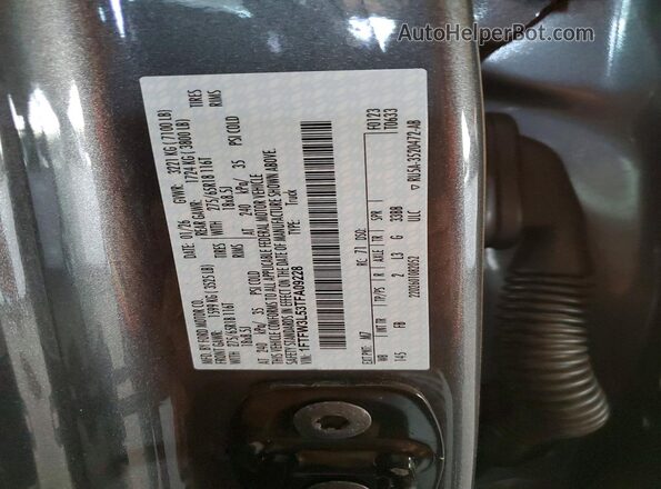 1FTFW3L53TFA09228 2026 FORD F150 Gray Widok naklejki z numerem VIN