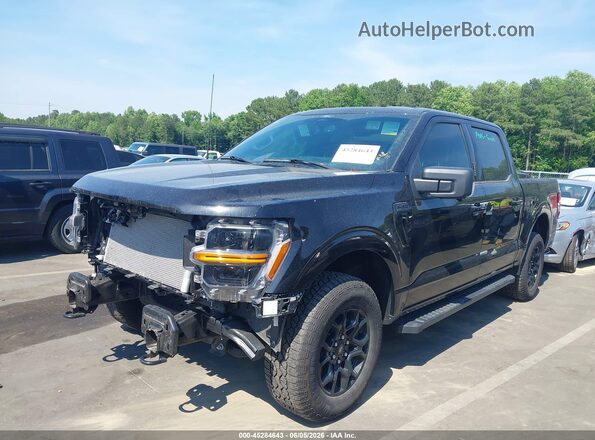 1FTFW3L54RKD05259 2024 FORD F150 Black Vista tres cuartos delantera izquierda