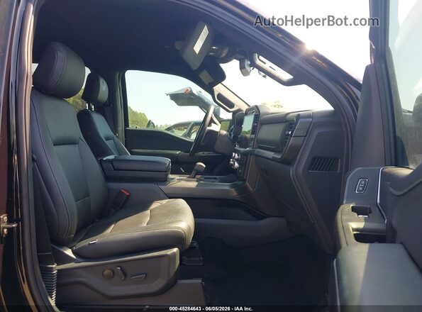 1FTFW3L54RKD05259 2024 FORD F150 Black Vista interior delantera