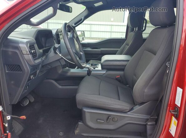 1FTFW3L55SFA90117 2025 FORD F150 Красный Вид салона спереди