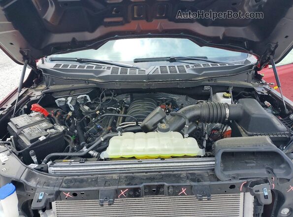 1FTFW3L55SFA90117 2025 FORD F150 Красный Вид задней части салона