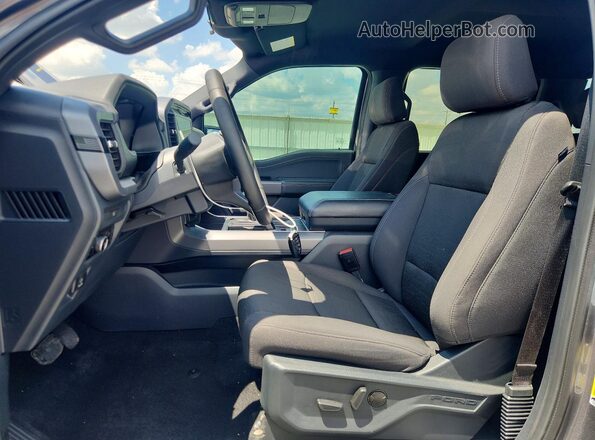 1FTFW3L56SFB61549 2025 FORD F150 Gray Вид салону спереду