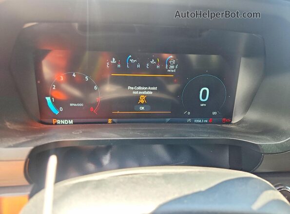 1FTFW3L56SFB61549 2025 FORD F150 Gray Вид щитка приладів