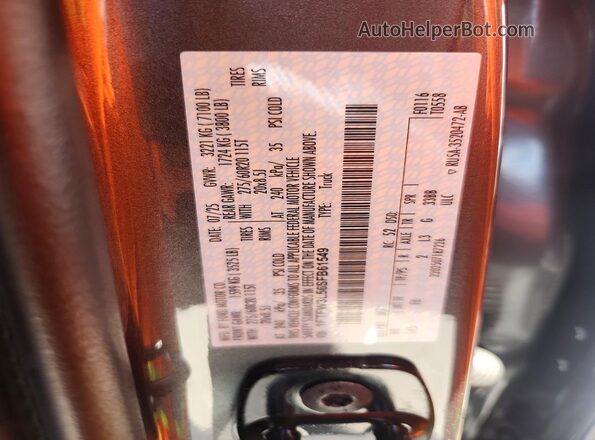 1FTFW3L56SFB61549 2025 FORD F150 Gray Вид наклейки з VIN-кодом