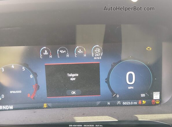 1FTFW3L59RKD69670 2024 FORD F150 White Вид задніх сидінь