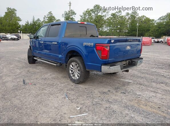 1FTFW3L82RKF05048 2024 FORD F150 Blue Trasero izquierdo