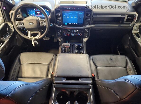 1FTFW3L83RFB54935 2024 FORD F150 Gray Widok deski rozdzielczej