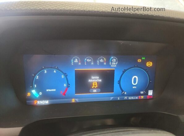 1FTFW3L84RFA33413 2024 FORD F150 Silver Instrument cluster view
