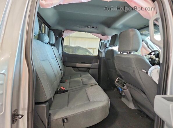1FTFW3L84RFA33413 2024 FORD F150 Silver Rear seats view