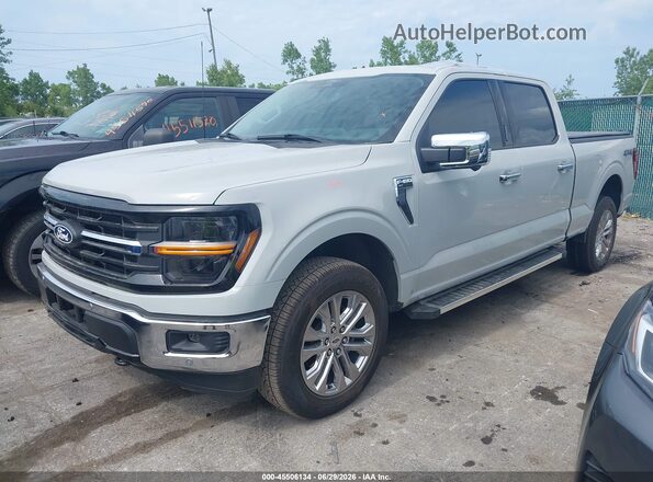 1FTFW3L86RKF79248 2024 FORD F150 Gray Առջևի ձախ երեք քառորդ տեսարան