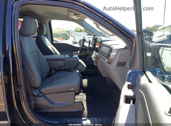 1FTFW3L88SKE01525 2025 FORD F150 Black Widok wnętrza z przodu