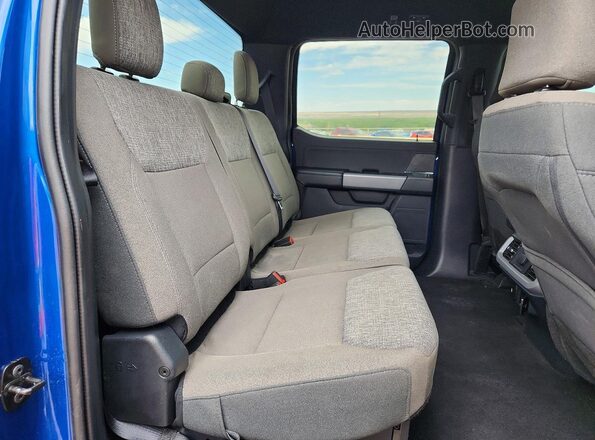 1FTFW3LD0RFA49296 2024 FORD F150 Blue უკანა სავარძლების ხედი