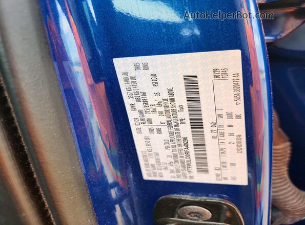 1FTFW3LD0RFA49296 2024 FORD F150 Blue ძრავის განყოფილების ხედი