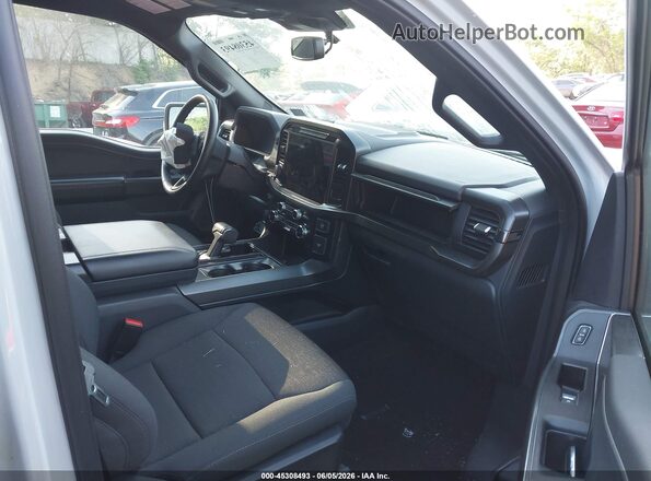1FTFW3LD0RFB76405 2024 FORD F150 Gray წინა სალონის ხედი