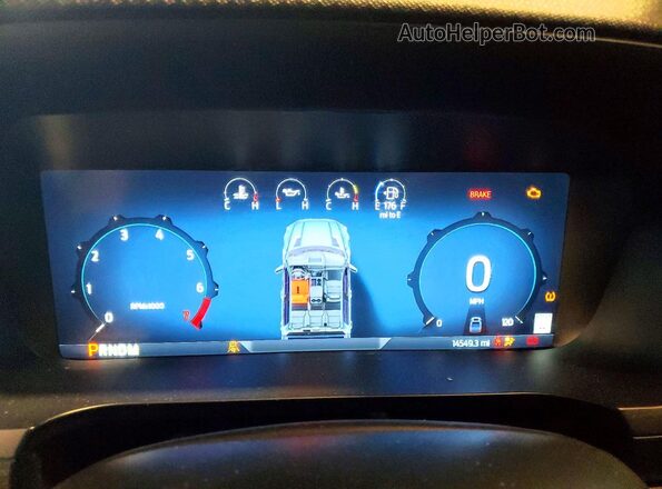 1FTFW3LD0SFA09967 2025 FORD F150 Gray Instrument cluster view