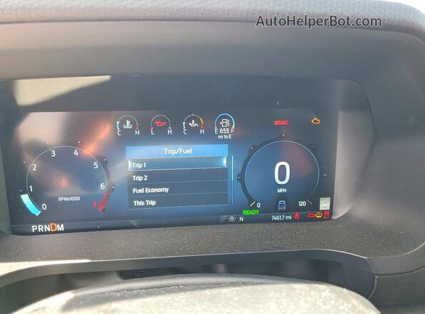 1FTFW3LD0SFA31922 2025 FORD F150 Gray Instrument cluster view