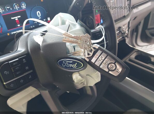 1FTFW3LD1RFA08854 2024 FORD F150 White Առջևի վահանակի տեսք