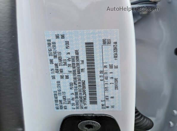 1FTFW3LD6RFB95962 2024 FORD F150 White Շարժիչի բաժամունքի տեսք