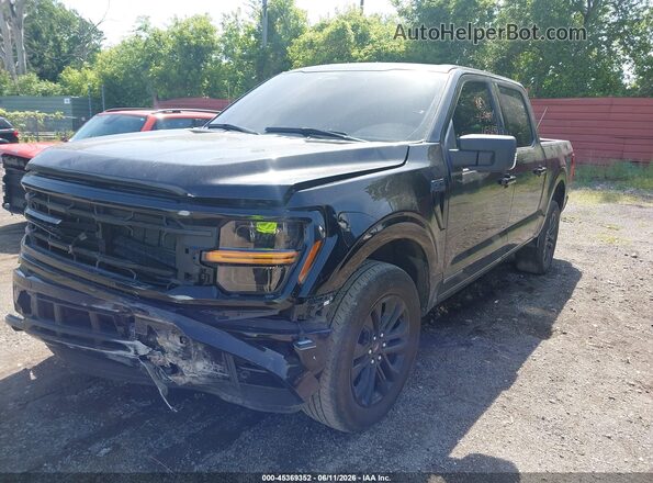 1FTFW3LD6RFB98182 2024 FORD F150 Black Առջևի ձախ երեք քառորդ տեսարան