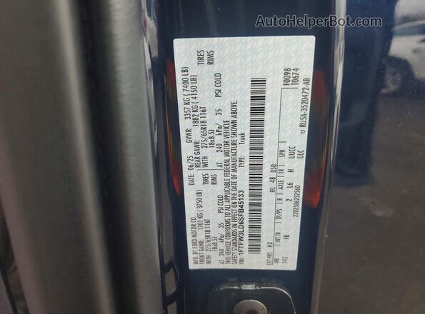 1FTFW3LD6SFB45133 2025 FORD F150 Blue Widok komory silnika