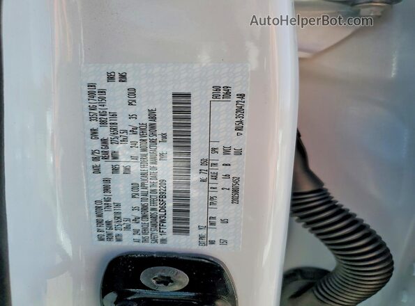 1FTFW3LD6SFB92209 2025 FORD F150 White Вид підкапотного простору