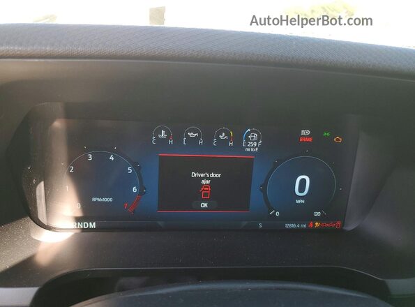 1FTFW3LD6SFB92209 2025 FORD F150 White Вид щитка приладів