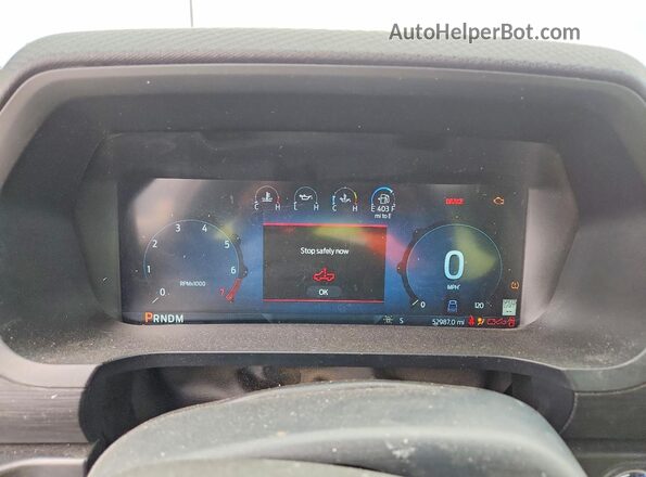 1FTFW3LD8RFA78674 2024 FORD F150 Blue Instrument cluster view