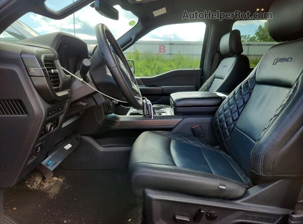 1FTFW3LD9RFA42962 2024 FORD F150 Синий Вид салона спереди
