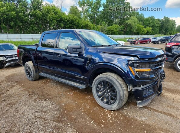 1FTFW3LD9RFA42962 2024 FORD F150 Синий Передняя правая четверть