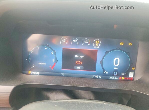 1FTFW3LD9RFA62225 2024 FORD F150 White Instrument cluster view