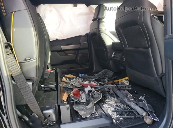 1FTFW4L57SFB72839 2025 FORD F150 Black Rear interior view