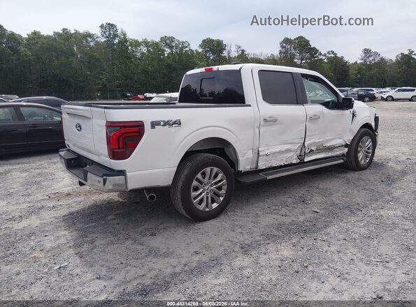 1FTFW5L58SFB03910 2025 FORD F150 White უკანა მარჯვენა