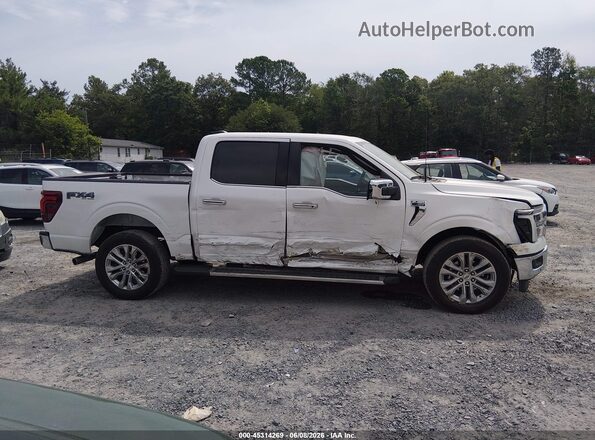 1FTFW5L58SFB03910 2025 FORD F150 White უკანა სალონის ხედი