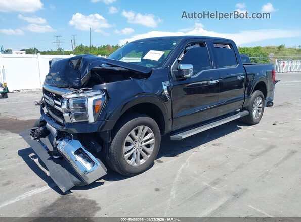 1FTFW5L81RFA81074 2024 FORD F150 Black Vista tres cuartos delantera izquierda