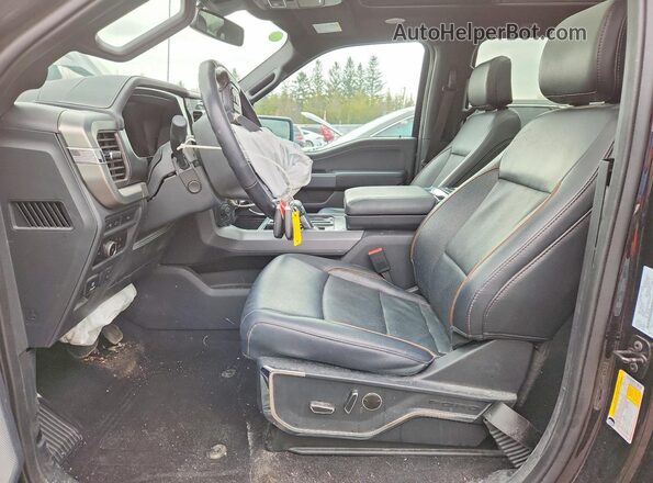 1FTFW5L88RFA42871 2024 FORD F150 Black Front interior view