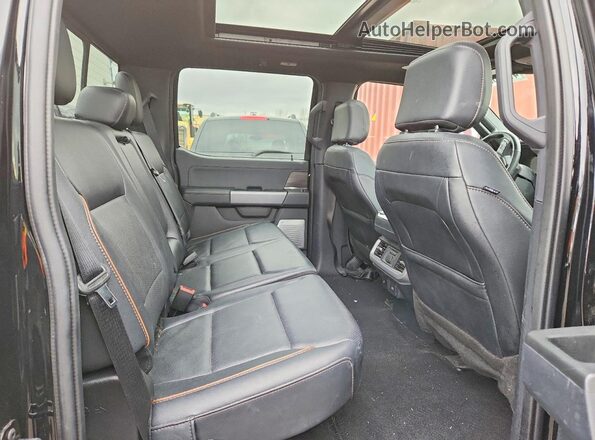 1FTFW5L88RFA42871 2024 FORD F150 Black Rear seats view