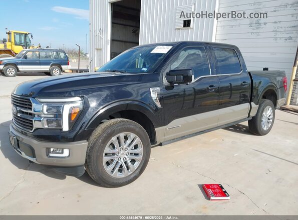 1FTFW6LD9SFA17471 2025 FORD F150 Black Առջևի ձախ երեք քառորդ տեսարան