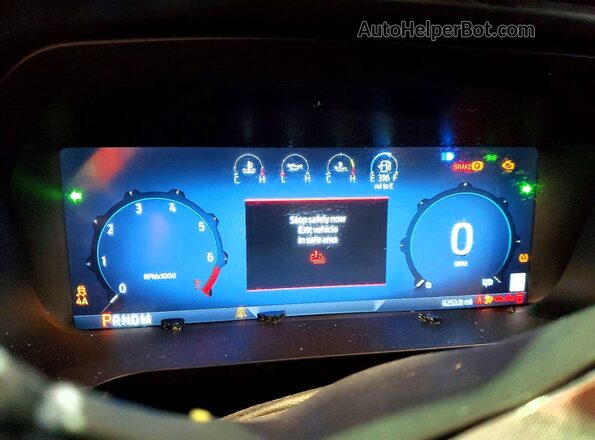 1FTFW7LD4SFA53123 2025 FORD F150 Blue Vista del cuadro de instrumentos