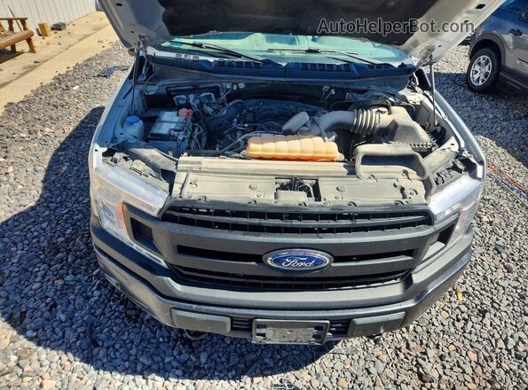 1FTFX1E52JFC43954 2018 FORD F150 Silver Սալոնի հետևի տեսք