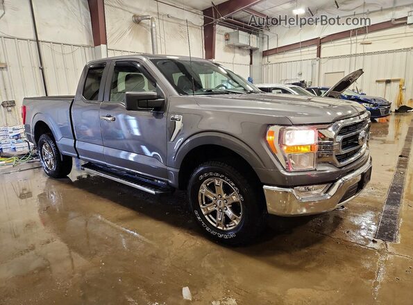1FTFX1E56MKE72259 2021 FORD F150 Gray 