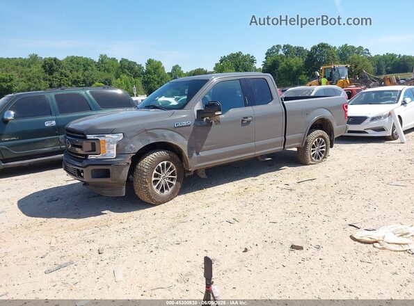 1FTFX1E58JFB79256 2018 FORD F150 Серый Передняя левая четверть