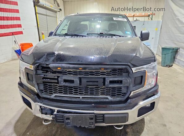 1FTFX1E59JKF85411 2018 FORD F150 Черный Вид спереди