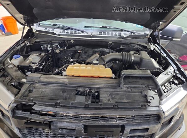 1FTFX1E59JKF85411 2018 FORD F150 Черный Вид задней части салона