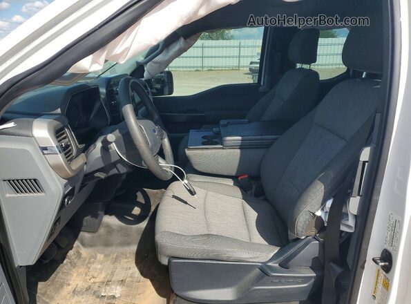 1FTFX1E59MFB03307 2021 FORD F150 Белый Вид салона спереди