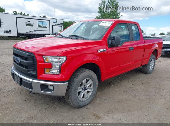 1FTFX1EF0GFB37780 2016 FORD F150 Red წინა მარცხენა ხედი სამი მეოთხედიდან