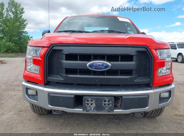 1FTFX1EF0GFB37780 2016 FORD F150 Red უკანა სალონის ხედი