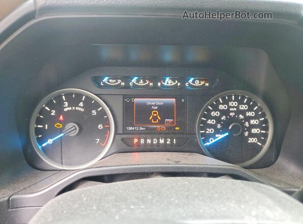 1FTFX1EF1GKE87801 2016 FORD F150 Blue Սարքավորումների վահանակի տեսք