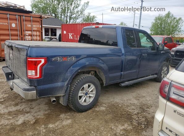 1FTFX1EF1GKE87801 2016 FORD F150 Blue Հետևի աջ